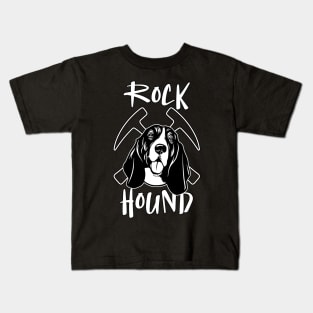 Rock Basset Hound Rockhound Kids T-Shirt